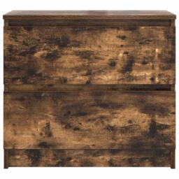Berkfield Home TV Cabinet Smoked Oak 60x35x54 cm Engineered Wood in Brown - Size: 60 x 35 x 54 cm - thumbnail 6