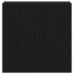 Berkfield Home Wall Cabinet Black Oak 60x31x60 cm Engineered Wood - Size: 60 x 31 x 60 cm - thumbnail 7