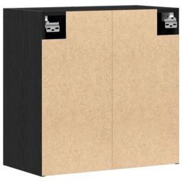 Berkfield Home Wall Cabinet Black Oak 60x31x60 cm Engineered Wood - Size: 60 x 31 x 60 cm - thumbnail 6