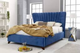 PARADISE BEDS LTD GlideSleep Double Bed Set in Dark Blue - Size: King - thumbnail 1