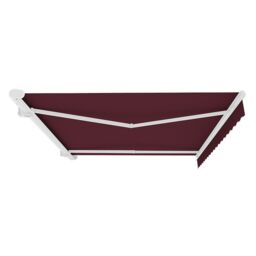Primrose Awnings Electric Full Cassette Patio Awning Retractable Projection 3.0m x 2.5m in Burgundy - thumbnail 2