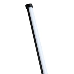 Happy Homewares Modern Sleek Stick Style LED Standard Floor Lamp with Foot Dimmer Switch in Black - thumbnail 4