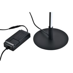 Happy Homewares Modern Sleek Stick Style LED Standard Floor Lamp with Foot Dimmer Switch in Black - thumbnail 3