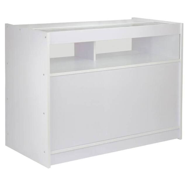 Monstershop B1200 Retail Shop Counter - Brilliant White - image 1