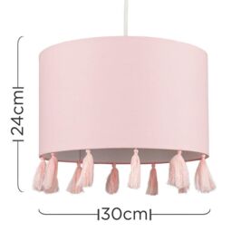 ValueLights Vivian Pink Ceiling Pendant Shade - thumbnail 5