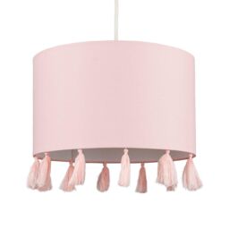 ValueLights Vivian Pink Ceiling Pendant Shade - thumbnail 1