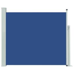 Berkfield Home Patio Retractable Side Awning 100x300 cm Blue - thumbnail 2