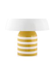 PRESENT TIME Leitmotiv Iron Table Lamp Rayado Retro - Citrine Yellow/White in Yellow