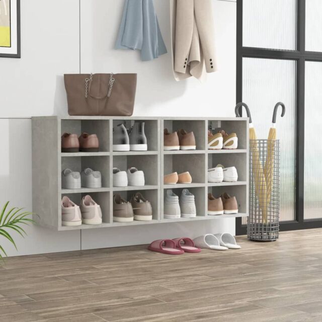 Berkfield Home Shoe Cabinets 2 pcs Concrete Grey 52.5x30x50 cm - image 1