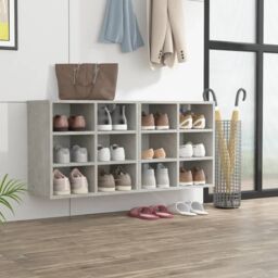 Berkfield Home Shoe Cabinets 2 pcs Concrete Grey 52.5x30x50 cm - thumbnail 1