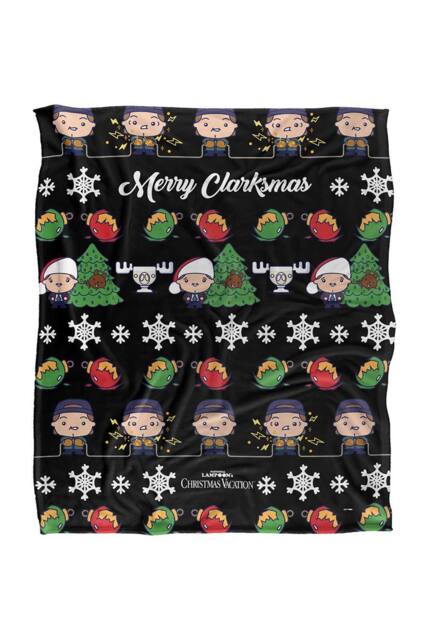 Warner Brothers Christmas Vacation Blanket 152x127cm Merry Clarkmas Soft Throw Blanket - Size: 152x127 cm - image 1