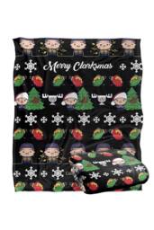 Warner Brothers Christmas Vacation Blanket 152x127cm Merry Clarkmas Soft Throw Blanket - Size: 152x127 cm - thumbnail 2