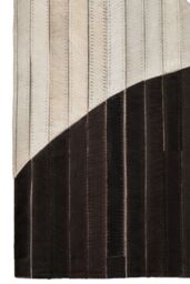Orsina Bosie Safira Large Abstract Hair On Leather Rug - thumbnail 5