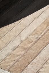 Orsina Bosie Safira Large Abstract Hair On Leather Rug - thumbnail 2