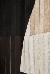 Orsina Bosie Safira Large Abstract Hair On Leather Rug - thumbnail 4