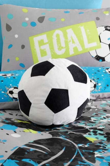 Bedlam 'Football' Velvet Shaped Cushion in Black - image 1