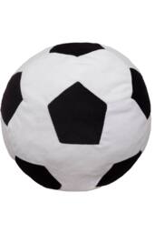 Bedlam 'Football' Velvet Shaped Cushion in Black - thumbnail 2