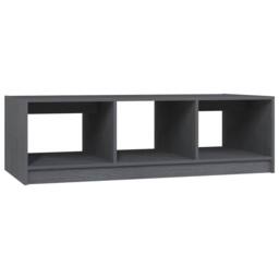 Berkfield Home Coffee Table Grey 110x50x34 cm Solid Pinewood - Size: 110 x 50 x 34 cm - thumbnail 1