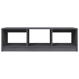 Berkfield Home Coffee Table Grey 110x50x34 cm Solid Pinewood - Size: 110 x 50 x 34 cm - thumbnail 5