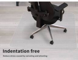 Marlow Chair Mat for Carpet Office Hard Floor Protectors PVC Non Slip 120X90 in Clear - thumbnail 6