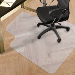 Marlow Chair Mat for Carpet Office Hard Floor Protectors PVC Non Slip 120X90 in Clear - thumbnail 2