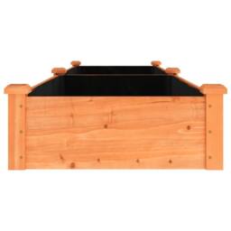 Berkfield Home Garden Raised Bed with Liner Brown 240x60x25 cm Solid Wood Fir - Size: 240 x 60 x 25 cm - thumbnail 5