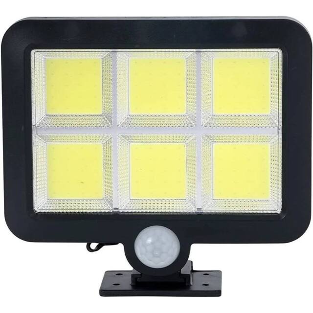 KORVIXA Solar Floodlight Motion Sensor Outdoor Security Light in Black - Size: 25 cm diameter x 19 cm high - image 1