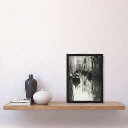 Artery8 A Venetian Canal Photograph Alfred Stieglitz Framed Wall Art Print in Grey - Size: A4 - thumbnail 4
