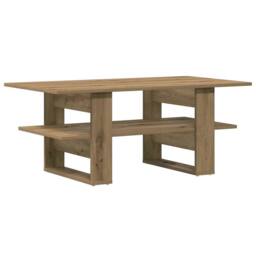 Berkfield Home Coffee Table Artisan Oak 102x55x42 cm Engineered Wood in Brown - Size: 102 x 55 x 42 cm - thumbnail 1