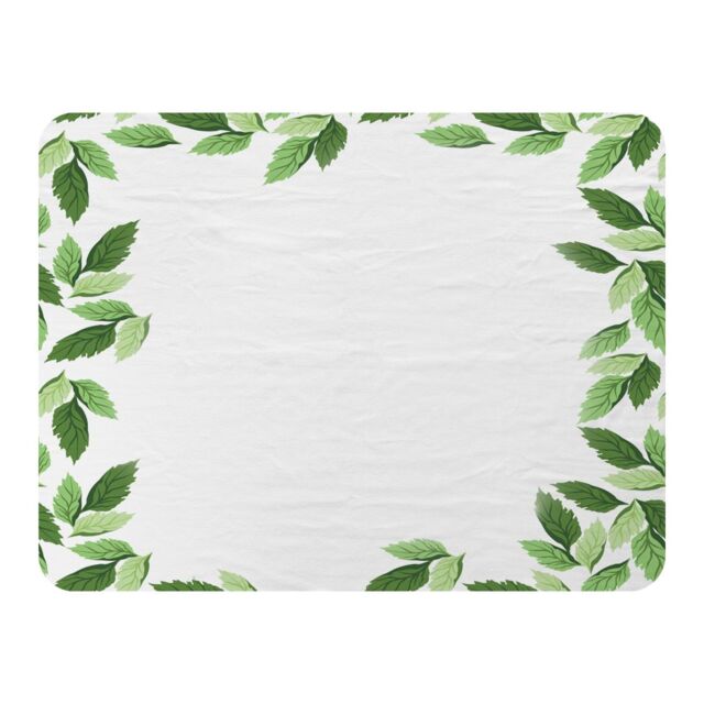 Benjamin Tate Design Green Border Blanket in Natural - Size: 120 cm x 150 cm - image 1