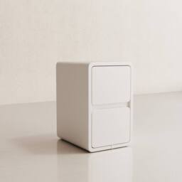 YQJJGL Solid Wood 2-Tier Nightstand for Small Spaces White 30cm Beside Table - Size: 30 cm - thumbnail 3