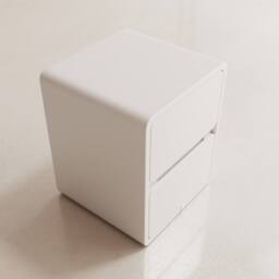 YQJJGL Solid Wood 2-Tier Nightstand for Small Spaces White 30cm Beside Table - Size: 30 cm - thumbnail 5