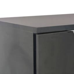Berkfield Home Sideboard High Gloss Black 107x35x76 cm - Size: 107 x 35 x 76 cm - thumbnail 6