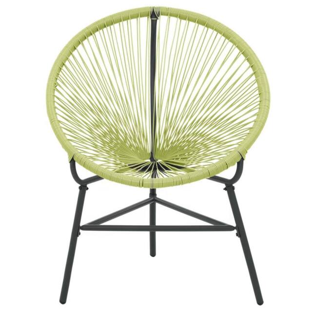 Berkfield Home Modern Garden Acapulco Chair Poly Rattan Green - image 1