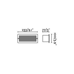 Netlighting Stripe Outdoor LED Recessed Wall Light White 5W 3000K IP54 - thumbnail 2
