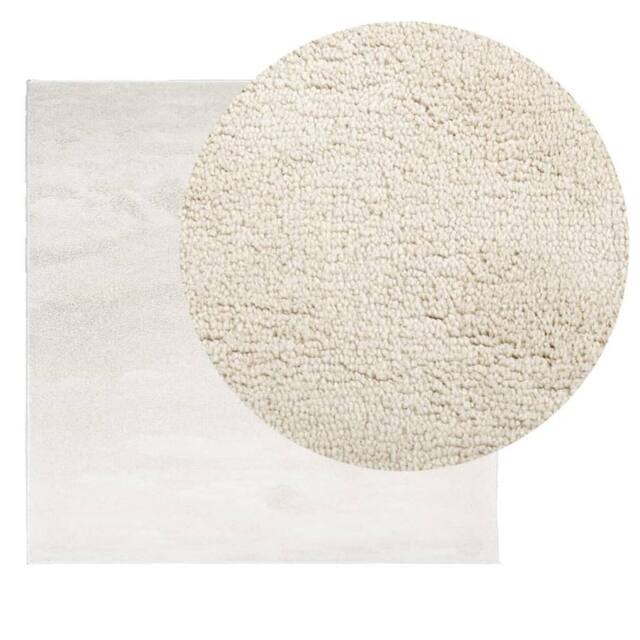 Berkfield Home Rug OVIEDO Short Pile Beige 120x120 cm - Size: Medium - image 1