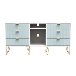 Ready Assembled 2 U Bexley 6 Drawer Sideboard (Ready Assembled) in Duck Egg Blue - thumbnail 1