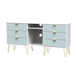 Ready Assembled 2 U Bexley 6 Drawer Sideboard (Ready Assembled) in Duck Egg Blue - thumbnail 3