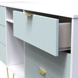 Ready Assembled 2 U Bexley 6 Drawer Sideboard (Ready Assembled) in Duck Egg Blue - thumbnail 5