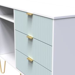 Ready Assembled 2 U Bexley 6 Drawer Sideboard (Ready Assembled) in Duck Egg Blue - thumbnail 4