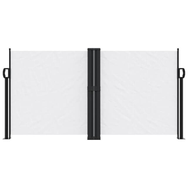 Berkfield Home Retractable Side Awning White 120x600 cm - image 1