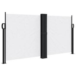 Berkfield Home Retractable Side Awning White 120x600 cm - thumbnail 3