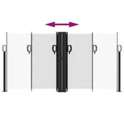 Berkfield Home Retractable Side Awning White 120x600 cm - thumbnail 5
