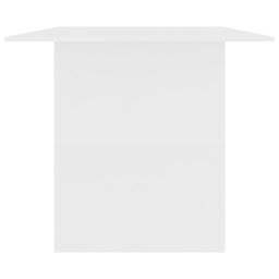 Berkfield Home Dining Table White 180x90x76 cm Engineered Wood - Size: 180 x 90 x 76 cm - thumbnail 5