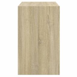 Berkfield Home Shoe Cabinet Sonoma Oak 80x42x69 cm Engineered Wood in Light Tan - Size: 80 x 42 x 69 cm - thumbnail 6