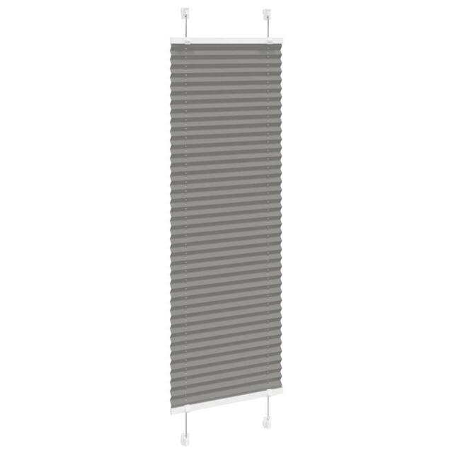 Berkfield Home Pleated Blind Anthracite 50x100 cm Fabric Width 49.4 cm Polyester in Grey - image 1