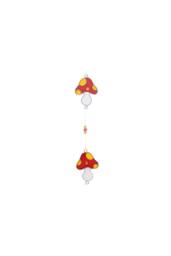 KDMD Vibrant Resin Mushroom Suncatchers - Window & Garden Decor in Red - thumbnail 3
