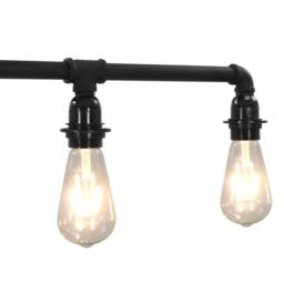 Berkfield Home Modern Ceiling Lamp Black 5 x E27 Bulbs - thumbnail 5