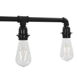 Berkfield Home Modern Ceiling Lamp Black 5 x E27 Bulbs - thumbnail 6