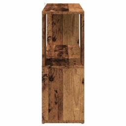 Berkfield Home Book Cabinet/Room Divider Old Wood 80x24x63 cm in Brown - Size: 80 x 24 x 63 cm - thumbnail 5